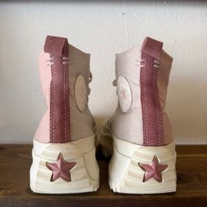 Converse Sneakers Womens 9.5 Mens 8 Run Star Hike Platform Pink Sage A08785C
